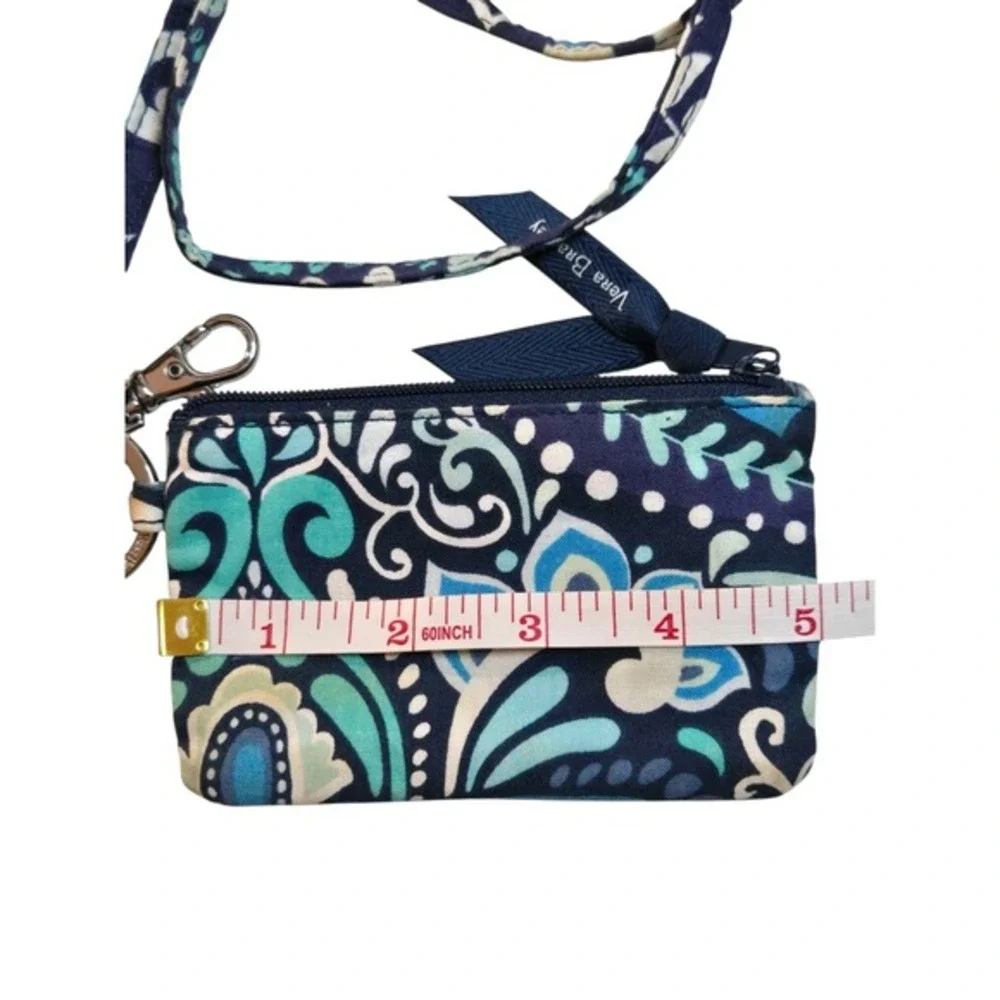 Vera Bradley RFID Wallet Crossbody Blue Island Medallion‎